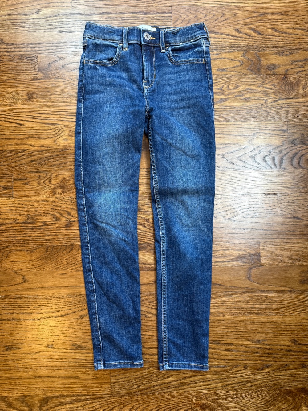 Abercrombie Kids Girls Dark Wash High Rise Stretch Jean Leggings Size Reg 9-10